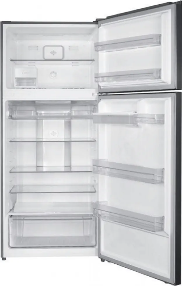 White Whale No Frost Refrigerator, 540 Liters, 2 Doors, Digital Screen, Inverter,  Black Glass Door, WR-G5395HBV