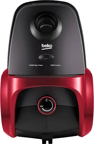 Beko Vacuum Cleaner 1800W, 4.5L Dust Bag, Black*Red, VCC 54320 WP