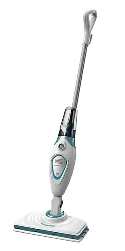 ممسحة بخارية EPP من بلاك اند ديكر، 1300 وات، 250 مل، أبيض × أزرق، ضمان انسيا، FSM1605-B5