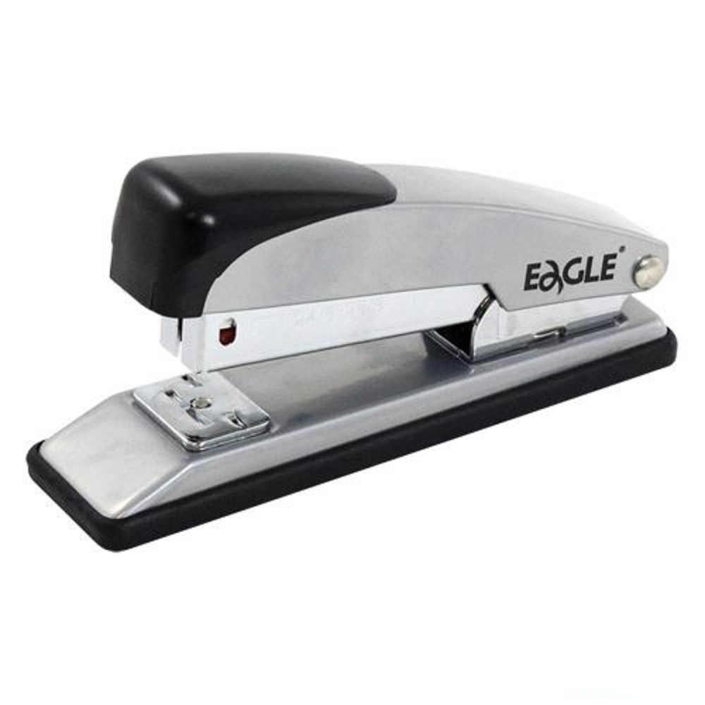 دباسة ورق مكتبية من إيجل،  سعة 12 ورقة، سريعة الاستخدام، رصاصي * أسود  205