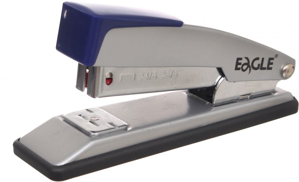 دباسة مكتبية  معدن إيجل، سعة 12 ورقة،  سريعة الاستخدام ، رمادي * أزرق 207