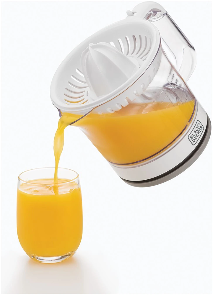 عصارة موالح بلاك اند ديكر ،25 وات ، 600 مل ، أبيض ، CJ675 (ضمان انسيا)
