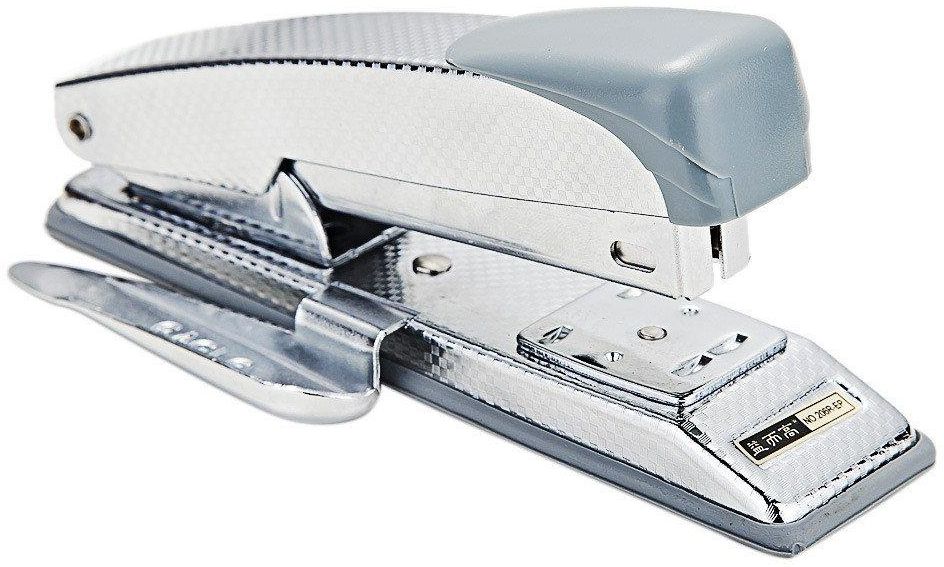 دباسة ورق مكتبية معدنية من إيجل، سريعة الاستخدام، فضي 206R.EP