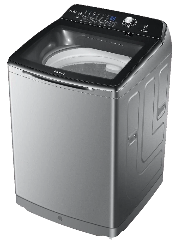 غسالة ملابس فوق أتوماتيك هاير، تحميل علوي، 14 كجم، فضي، HWM140-1678S