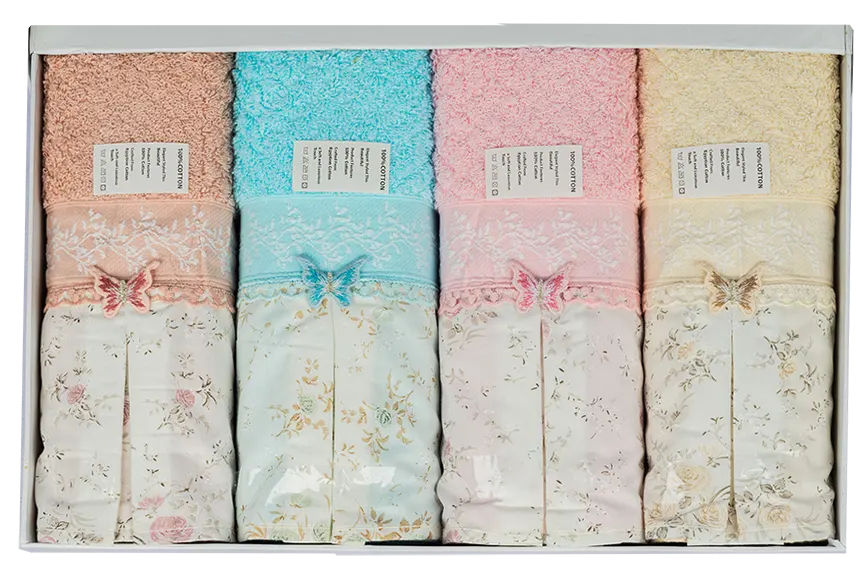 طقم فوط العبد 60 تيلا  4قطع, متعدد الوان