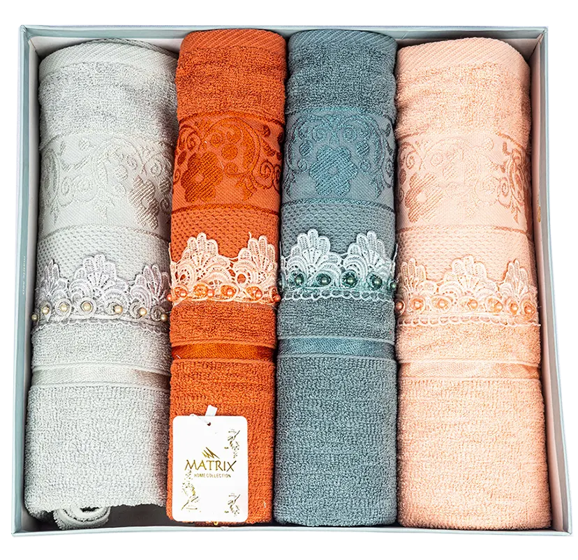 طقم فوط  جوبير ماتركس 4 قطع متعدد الوان