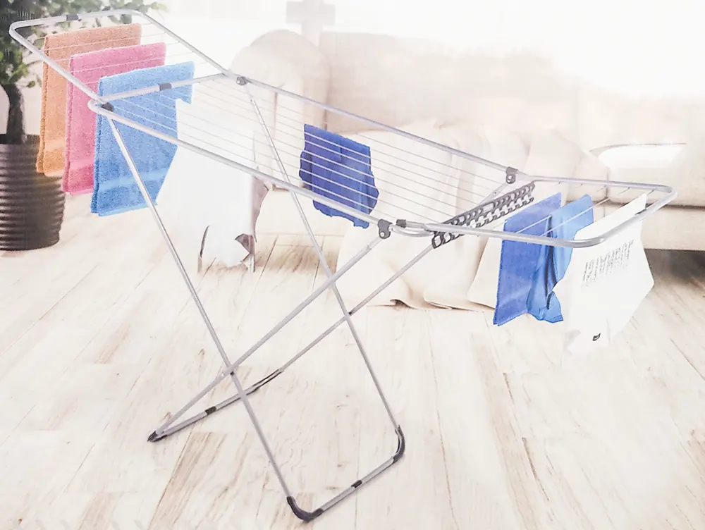 منشر ملابس استاند بيرلا ميجا برزنت ، رمادي