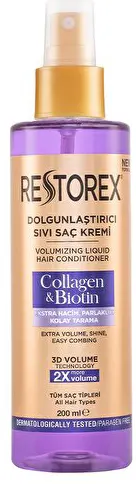 بلسم سائل لتكثيف الشعر والذي يحتوي على الكولاجين والبيوتين لجميع أنواع الشعر من ريستوركس , 200 مل