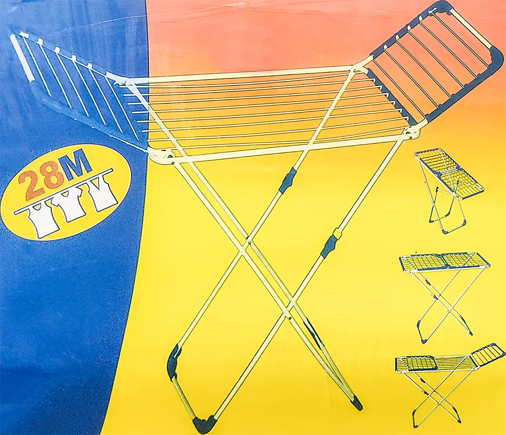 منشر ملابس ناصر، قابل للطي، 28 متر، ألوان متعددة