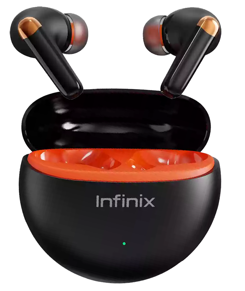 سماعات ايربودز انفينيكس نيو XE26، بلوتوث، خاصية إلغاء الضوضاء، بطارية 500 مللي أمبير، أسود