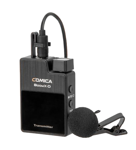 ميكروفون Comica BoomX-D UC2 لاسلكي ، مع 2 جهاز إرسال + جهاز استقبال USB-C ، أسود ، UC2