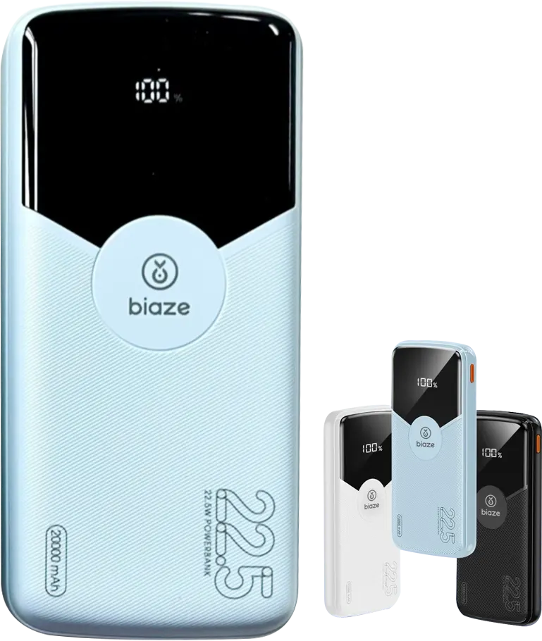 باور بانك بياز أورانجكي 20000 مللي أمبير، 22.5 وات، متعدد الألوان، YD17