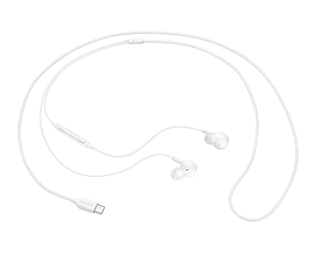 سماعات أذن سامسونج Sound By AKG سلكية ، مدخل تايب سي ، أبيض ، EO-IC100BWEGWW