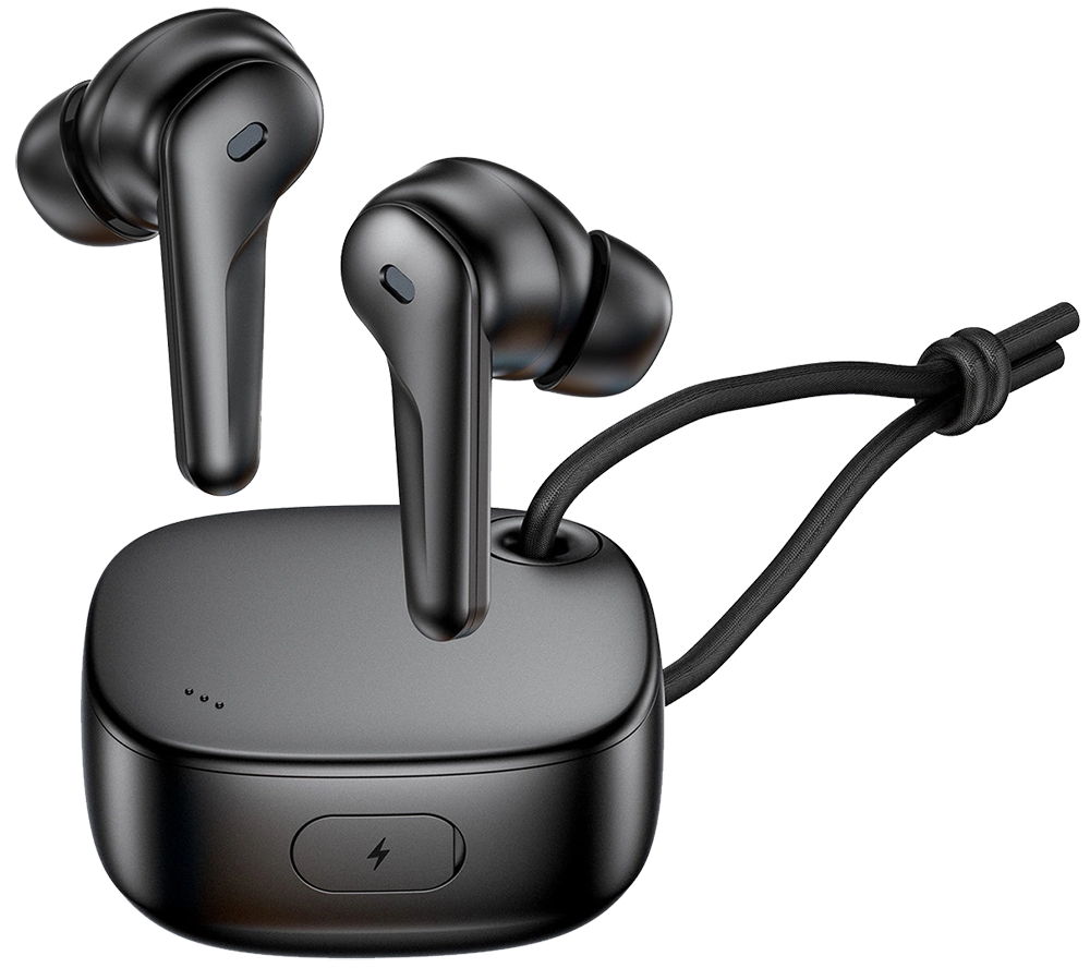 سماعات أذن لاسلكية ترو  TWS من تشويتك، بلوتوث 5.4، مقاومة للماء، إلغاء الضوضاء، أسود، BH-T17-BK