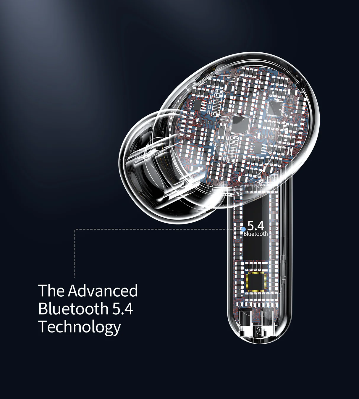 سماعات أذن لاسلكية ترو  TWS من تشويتك، بلوتوث 5.4، مقاومة للماء، إلغاء الضوضاء، أسود، BH-T17-BK