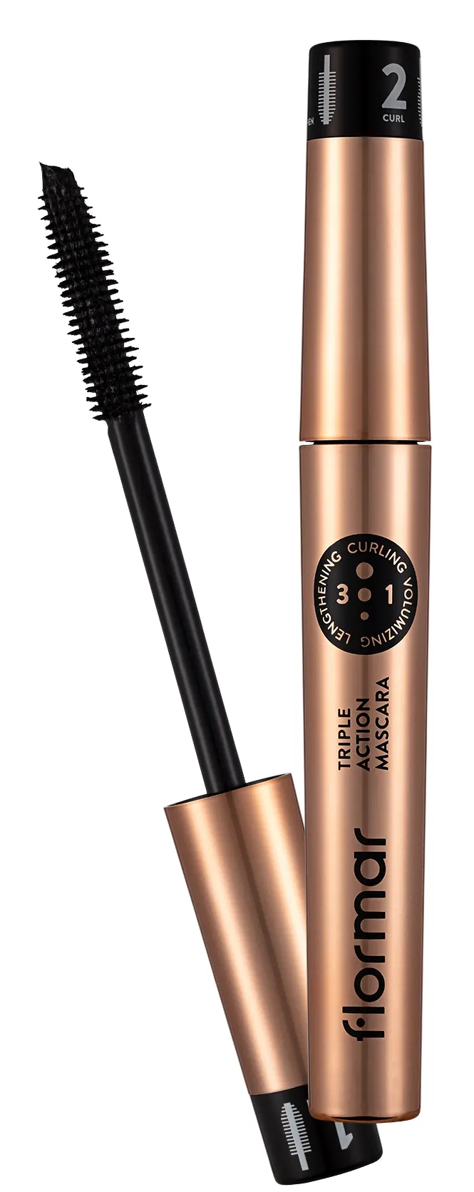 ماسكارا 3 في 1 تريبل اكشن من فلورمار , اسود