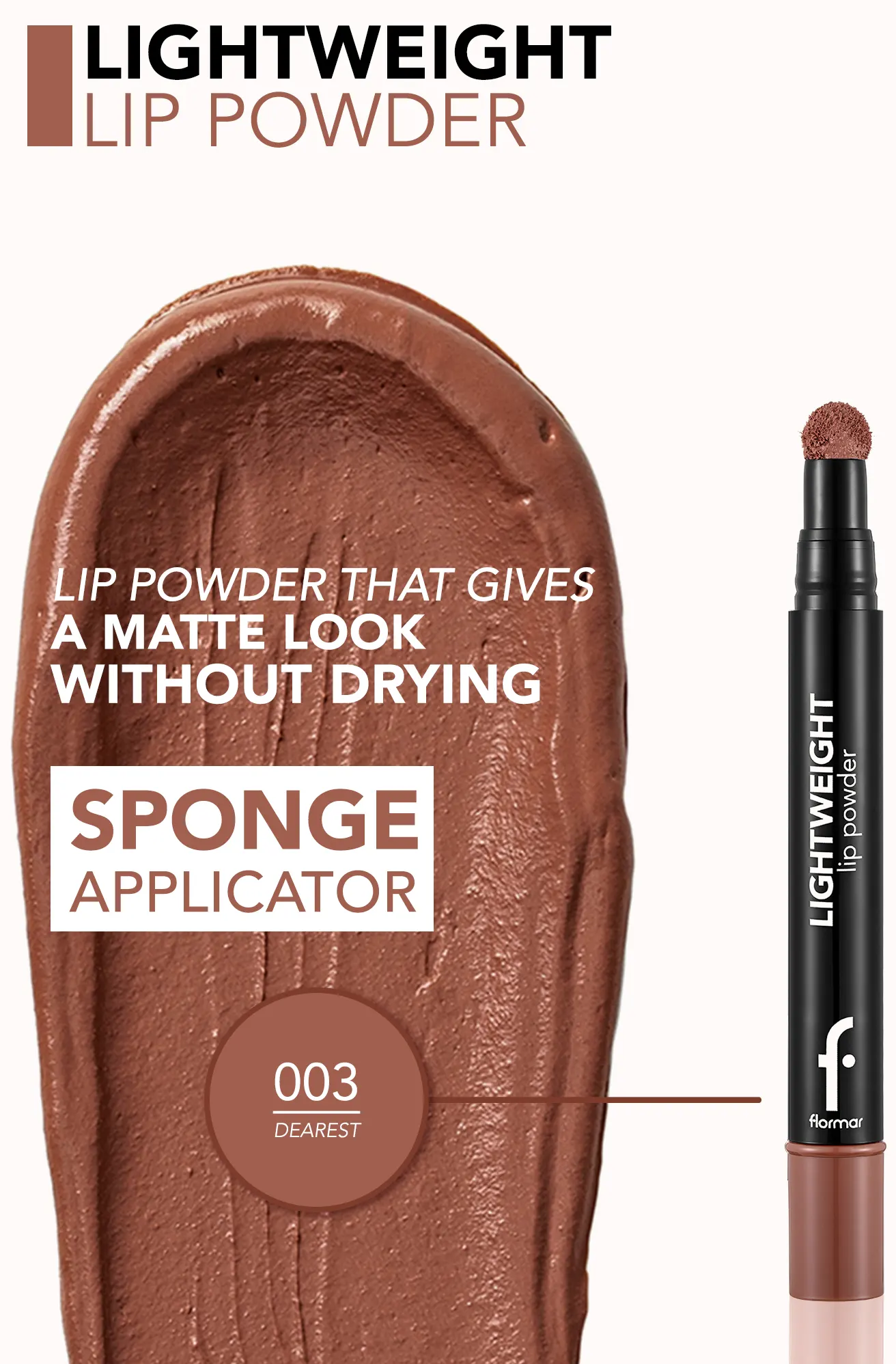 احمر شفاه فلورمار لايت ويت ليب باودر، 003 ديريست