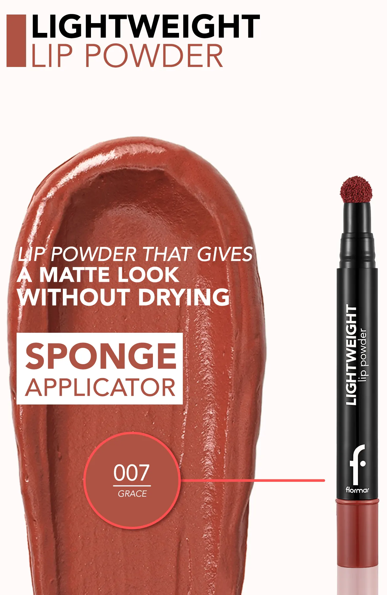 احمر شفاه فلورمار لايت ويت ليب باودر، 007 جراس