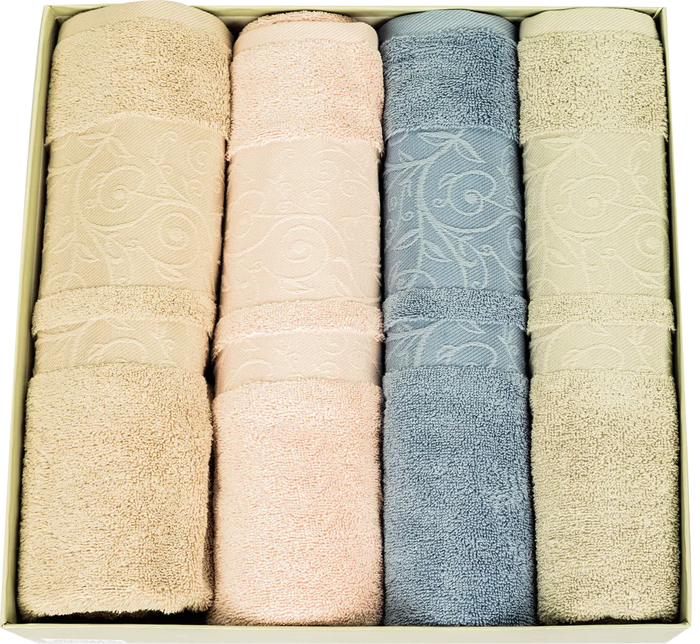 طقم فوط وايت هاوس ، مكون من 4 قطع ، متعددة الألوان