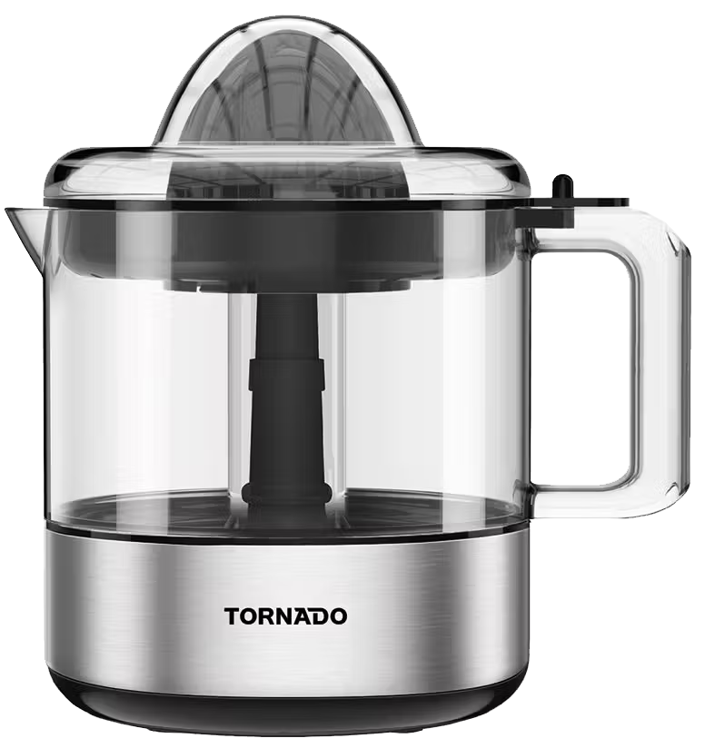 عصارة موالح تورنيدو ، قدرة 30 وات ، سعة 0.8 لتر ، سيلفر * أسود ، CJ-30TL