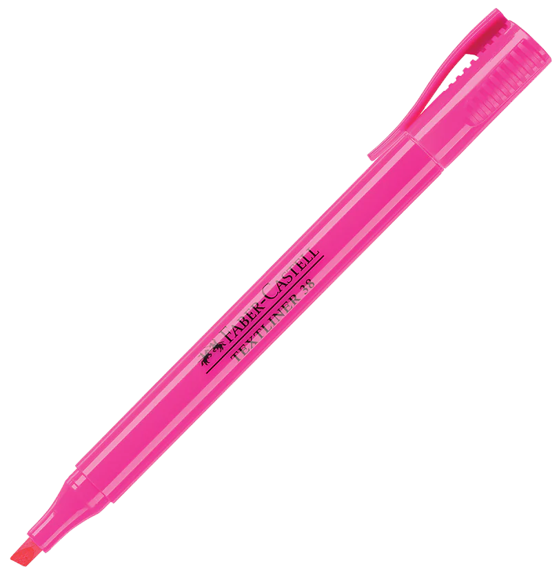 قلم ماركر فسفورى فابر كاسيل ، مشطوف ، بينك ، 157728