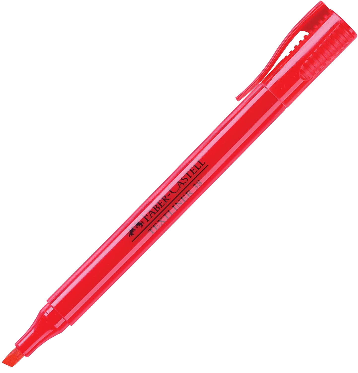 قلم ماركر فسفورى فابر كاسيل ، مشطوف ، احمر ، 157721