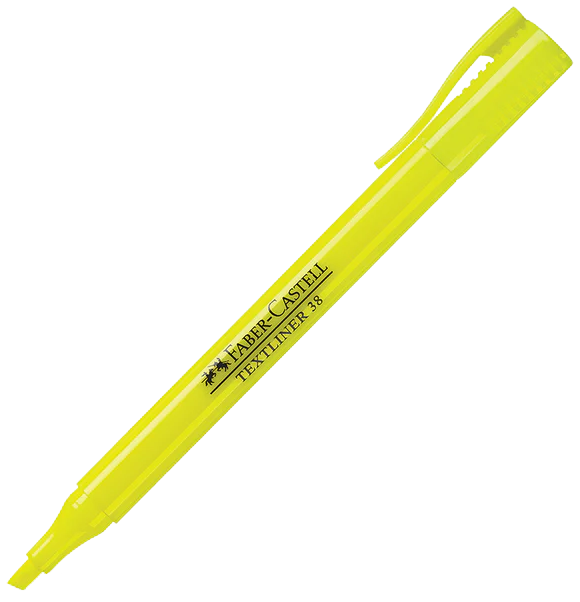 قلم ماركر فسفورى فابر كاسيل ، مشطوف ، اصفر ، 157707