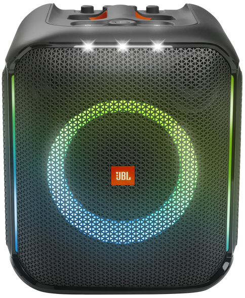 سماعة JBL Party Box Encore لاسلكية محمولة ، بلوتوث ، أضائة RGB، أسود ، JBLPBENCORE1MICUK