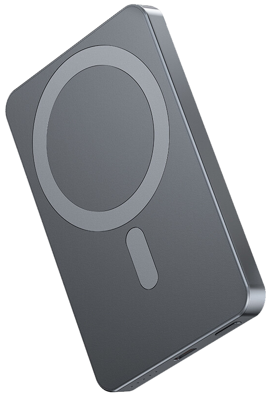 باور بانك من أواي ، لاسلكي مغناطيسي ، بطارية 5000 مللي امبير ، 20 وات ، رمادي ، P112K