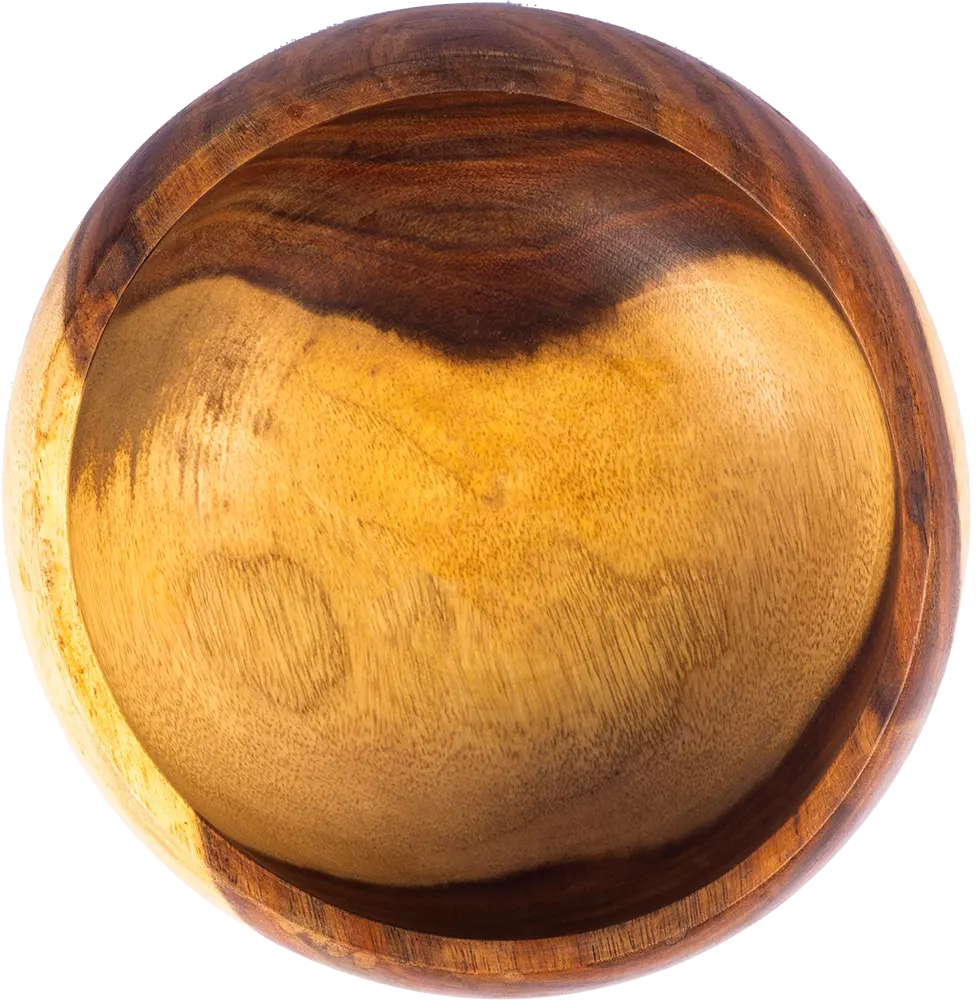 بولة خشب من هووم وود مدورة، مقاس 20، بني
