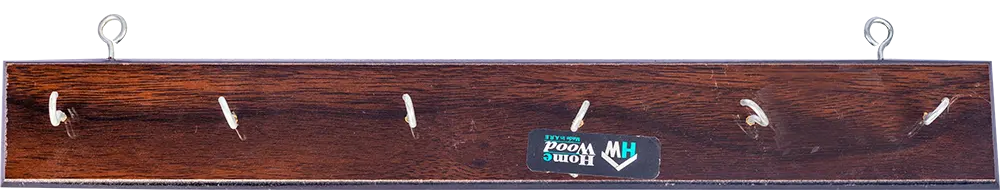 شماعة باب خشب من هوم وود ، 6 هوك - بني