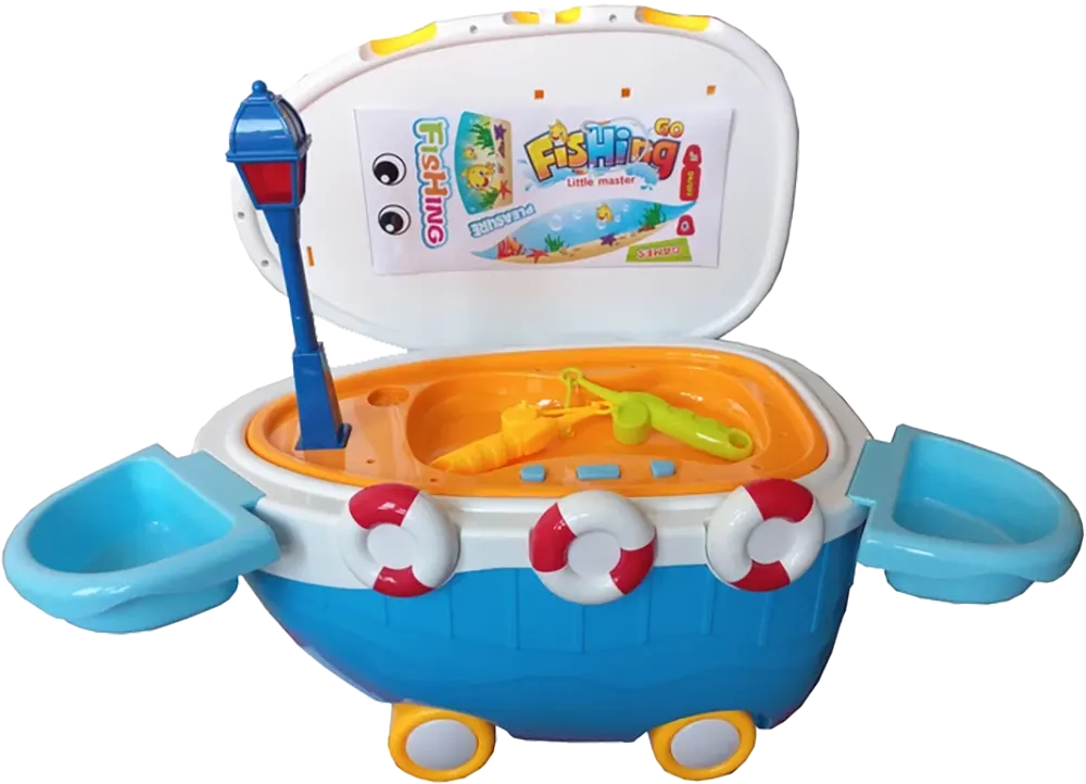 مجموعة ألعاب صيد السمك، 25 قطعة، متعددة الألوان، موديل  47-668
