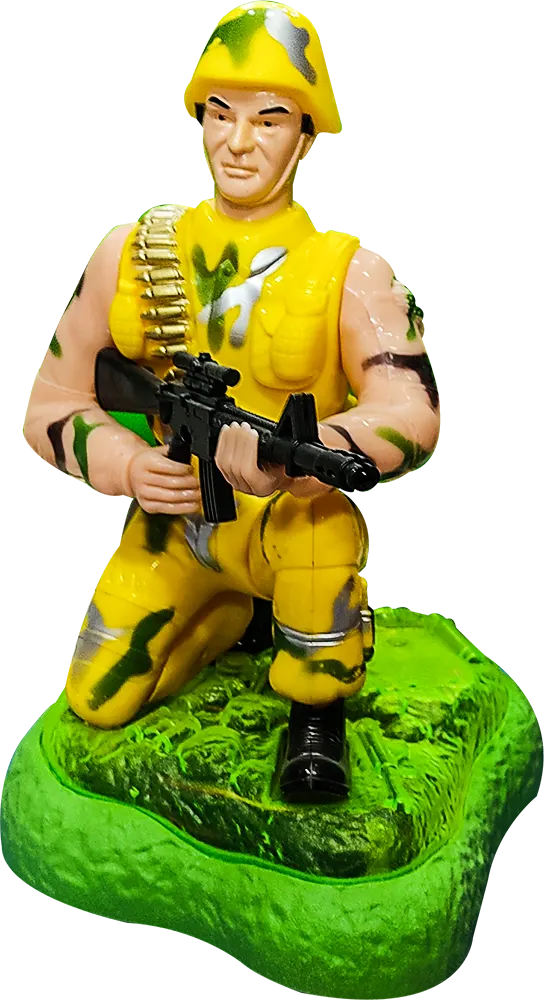 8068 مجسم مقاتل متحرك بموسيقى وضوء، ألوان متعددة، موديل