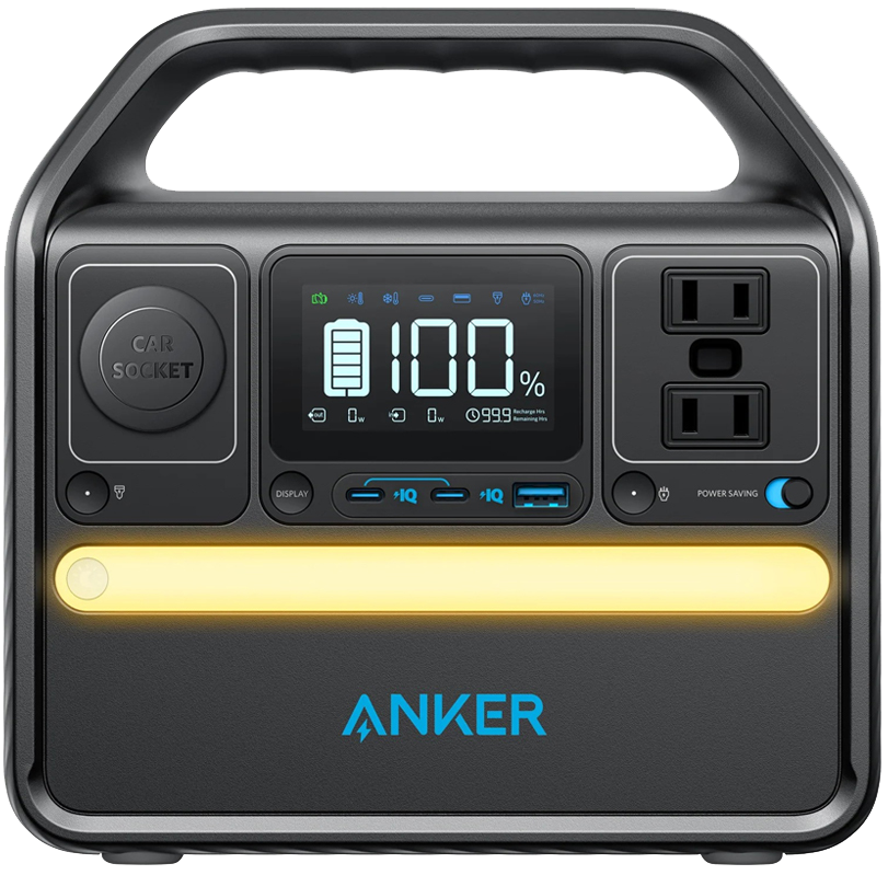 وحدة توزيع طاقه من أنكر سوليكس 522 ، وحدة طاقة محمولة ، بقدرة  300 وات ، سعة 320 وات في الساعة ، أسود ، A1721311