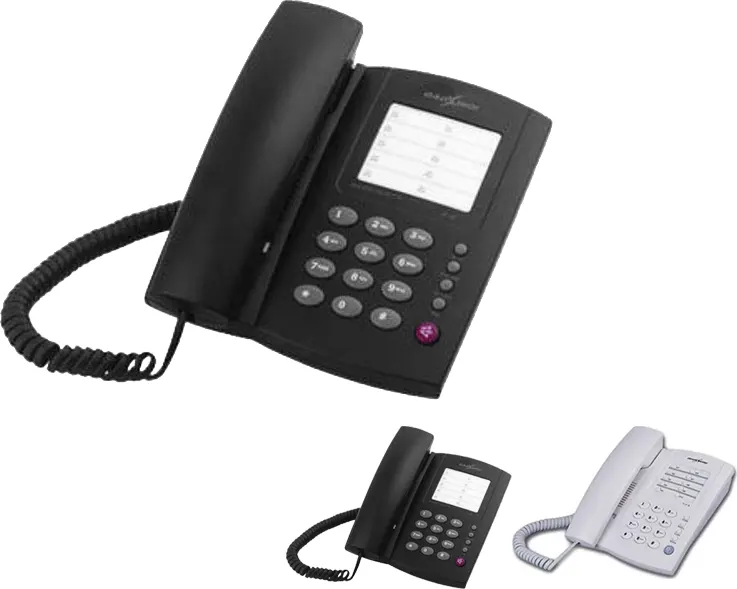 تليفون ارضي سكلي جاوكسنكي بدون اظهار، متعدد ألوان، HA399(75)P-TDL