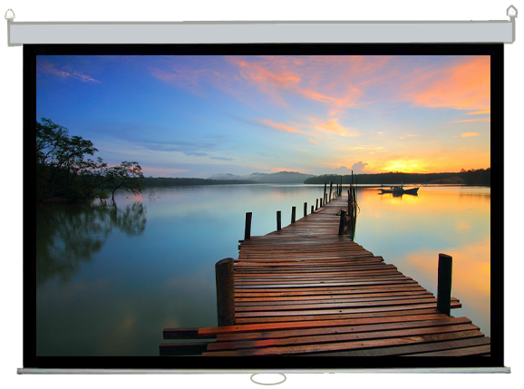 شاشة عرض بروجيكتور هاي أوبتيك ، حائطي يدوي ، مقاس 180 * 180 سم ، M-180