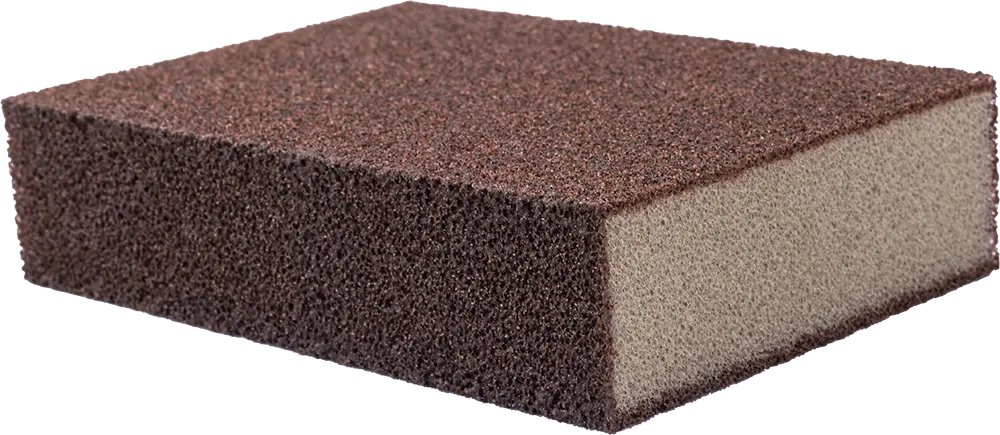 اسفنجة تنظيف كربونية ، قطعة واحدة ، بني