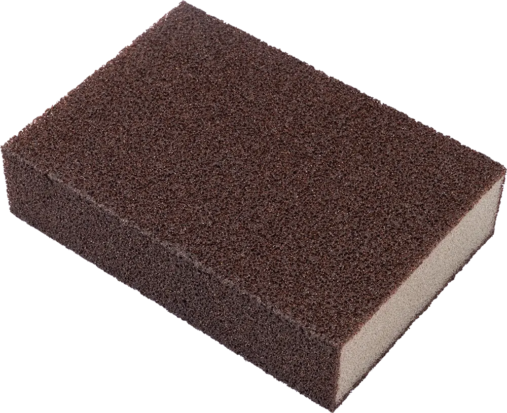 اسفنجة تنظيف كربونية ، قطعة واحدة ، بني