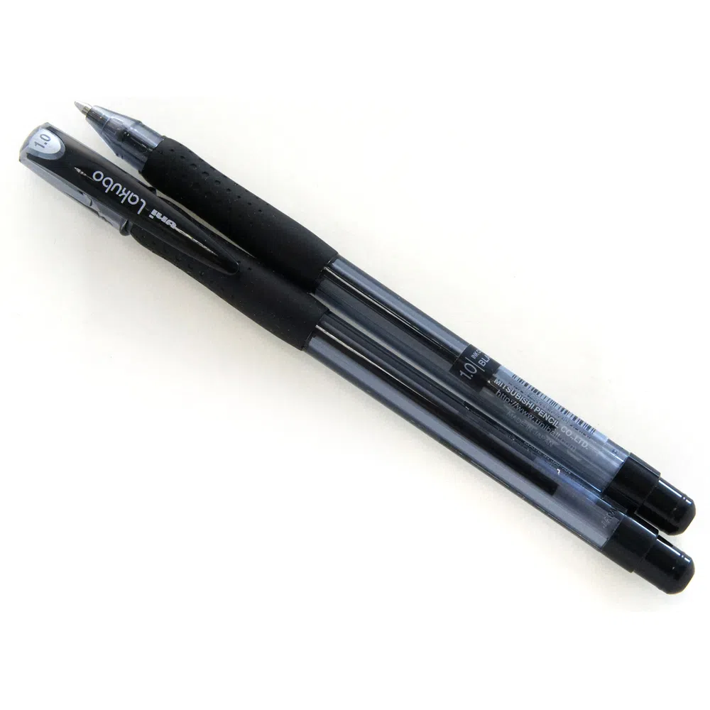 قلم حبر جاف يوني، 1 ملم، أسود، SG100