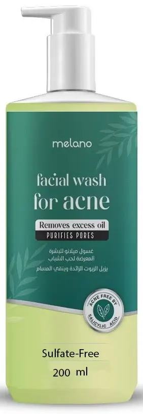 Melano Pharma Facial Wash For Acne Removes Excess Oil Purifies Pores, 200 ML