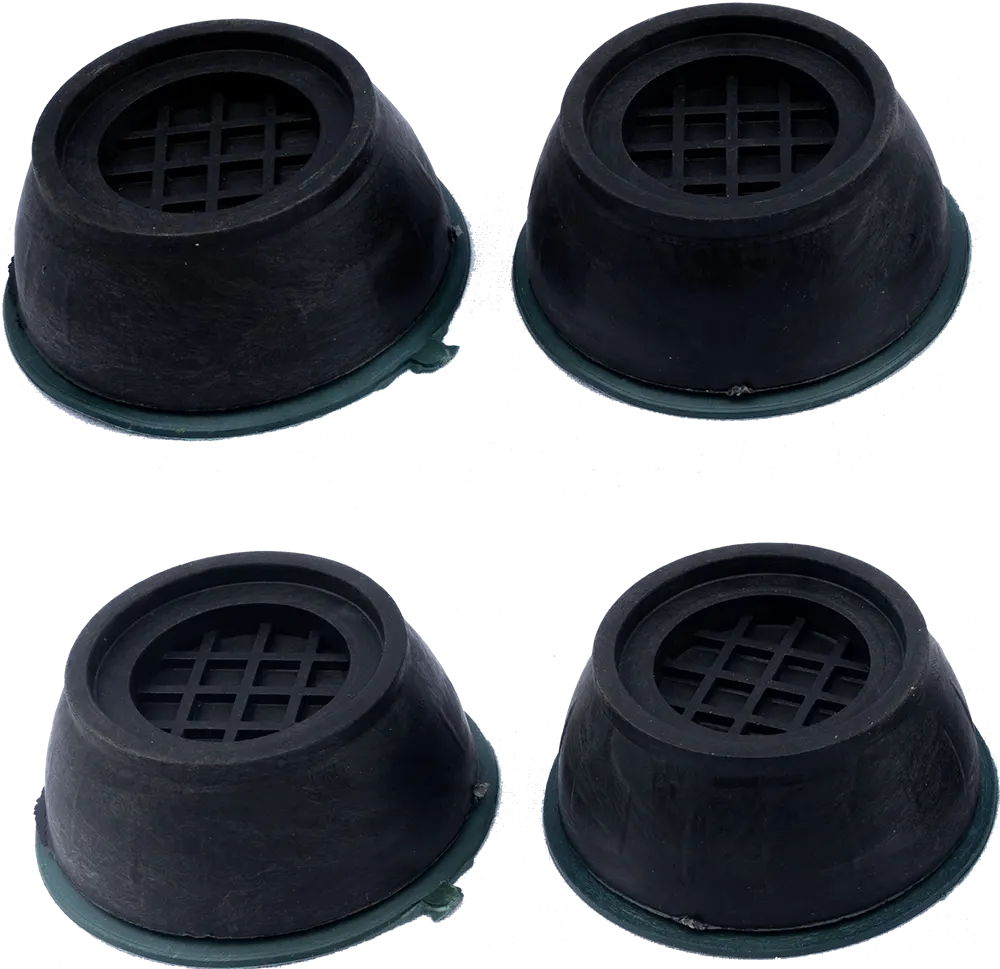 طقم مانع اهتزار للأجهزة المنزلية، 4 قطع، ، لون أسود