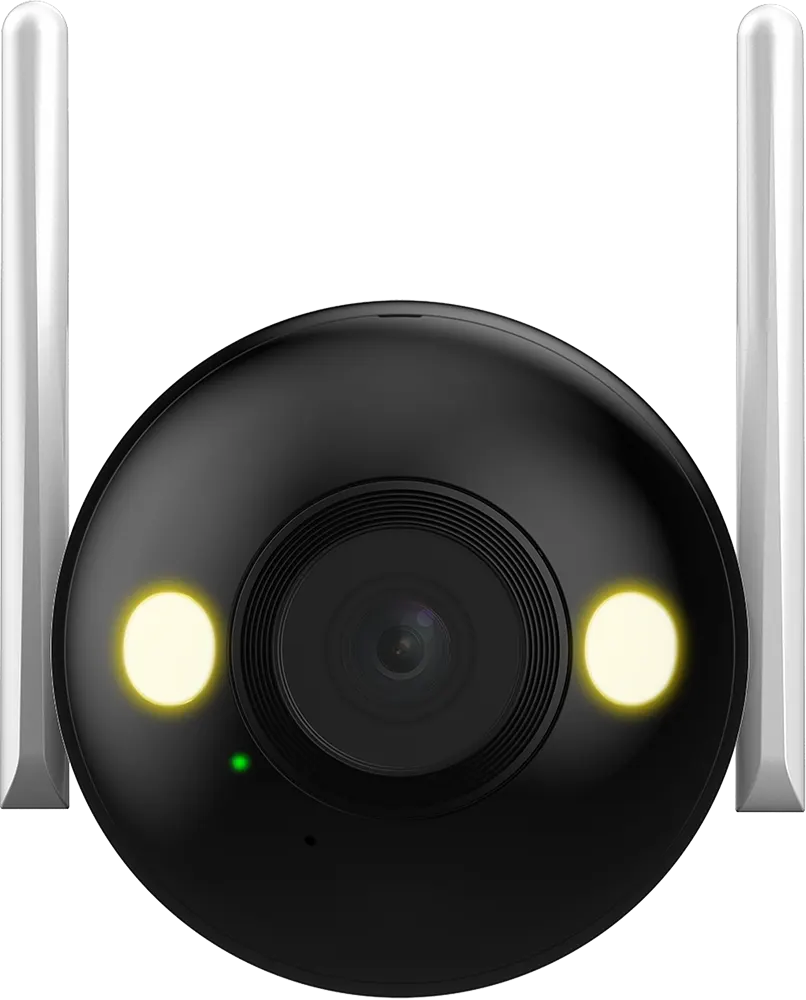 كاميرا مراقبة خارجية لاسلكية من داهوا، 2 ميجا بكسل، صور ملونة، عدسة 3.6 مم، واي فاي، مقاومة للماء، بيضاء، DH-F2C-LED