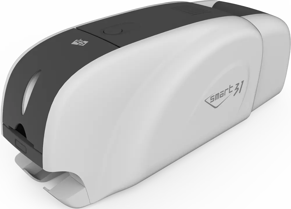 طابعة بطاقات الهوية IDP، طباعة ملونة وأحادية اللون، USB، بيضاء، SMART-31D
