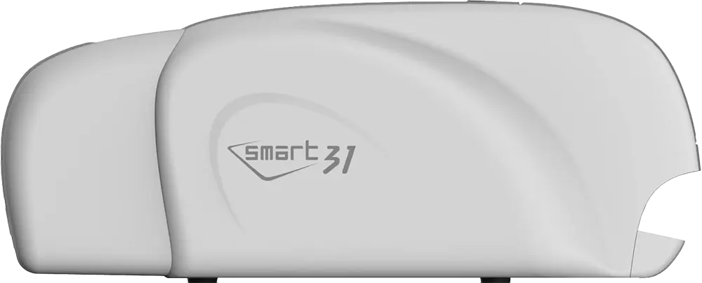 طابعة بطاقات الهوية IDP، طباعة ملونة وأحادية اللون، USB، بيضاء، SMART-31D