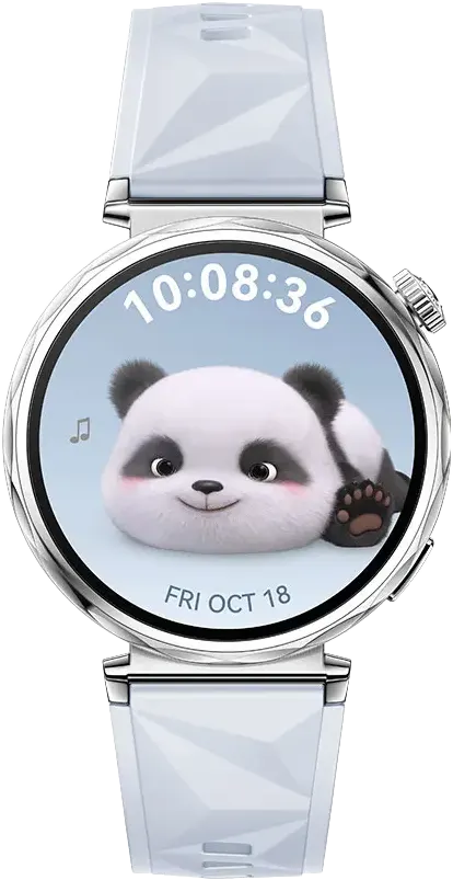 ساعة هواوي GT 5 الذكية، 41 مم، شاشة AMOLED، بلوتوث، مقاومة للماء، سوار من المطاط الفلوري الأزرق، JNA-B19