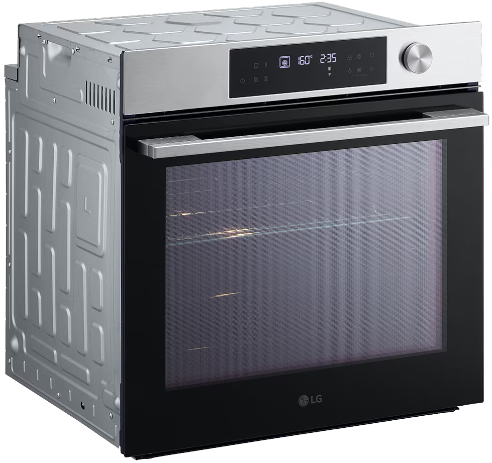 فرن بلت ان ال جي انستافيو، 60 سم، كهرباء، 76 لتر، شاشة ديجيتال، مروحة فرن، ستانلس ستيل،  صناعة كوري ، WSED7613S