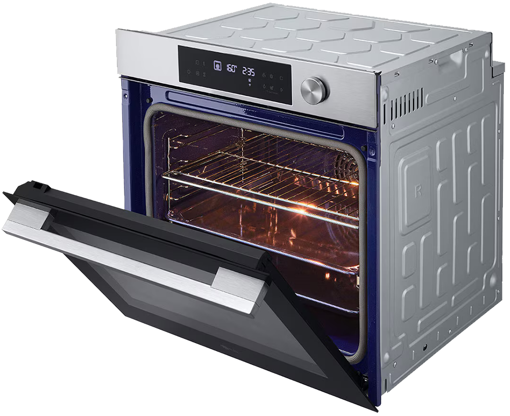 فرن بلت ان ال جي انستافيو، 60 سم، كهرباء، 76 لتر، شاشة ديجيتال، مروحة فرن، ستانلس ستيل،  صناعة كوري ، WSED7613S