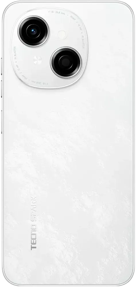 Tecno Spark Go 1 Mobile, 128GB Memory, 4GB RAM, 4G LTE Network, White