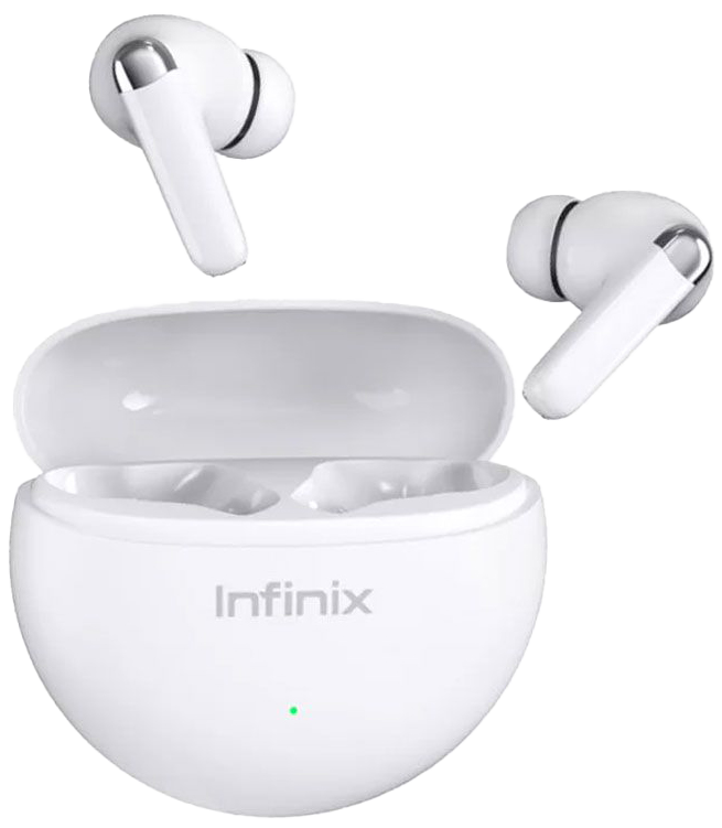 سماعات أذن انفينيكس نيو اللاسلكية، بلوتوث 5.3 ، بطارية 500 مللي أمبير، مقاومة للماء، خاصية إلغاء الضوضاء، أبيض ، Xe26