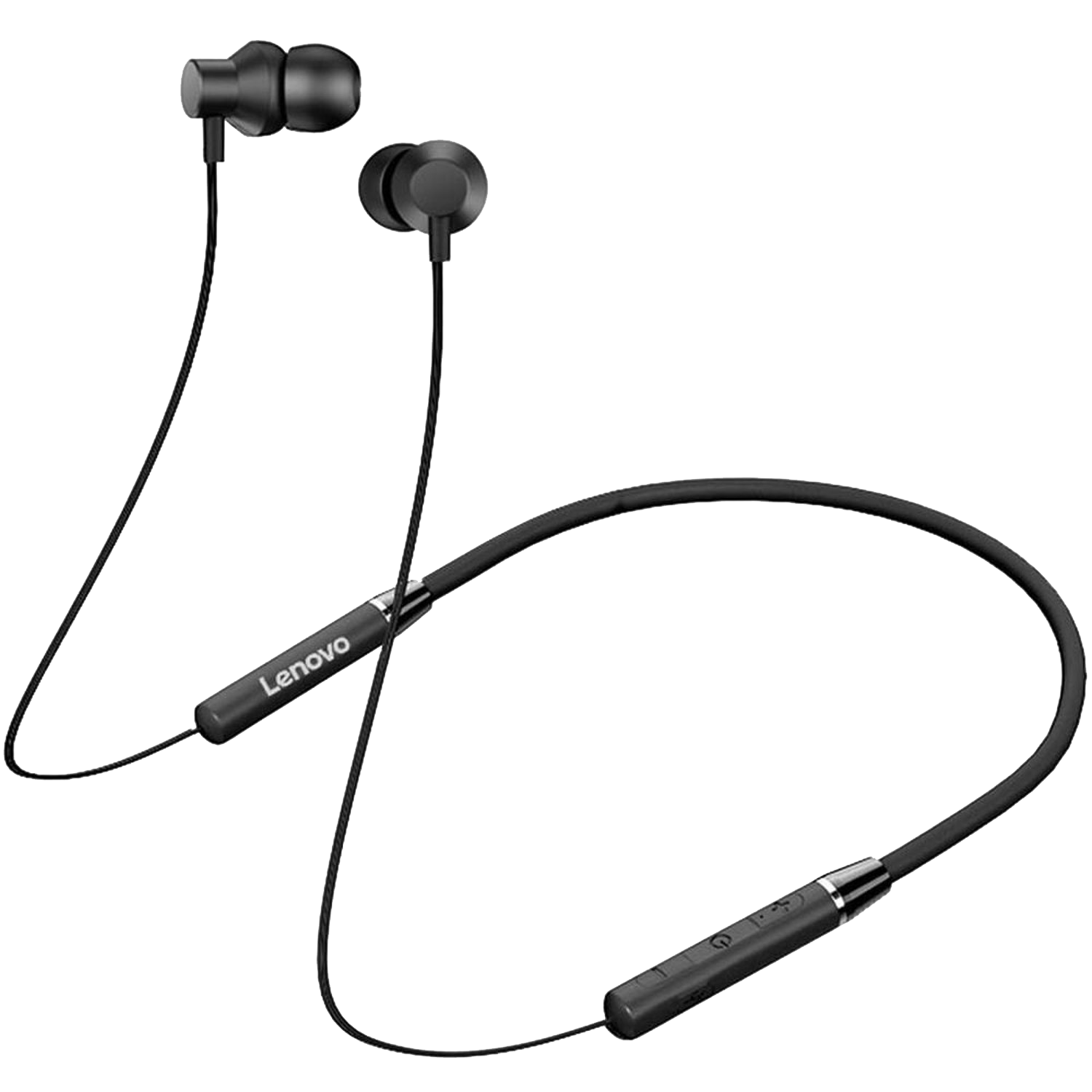 سماعة أذن لينوفو اللاسلكية نك باند ، بلوتوث 5.0 ، بطارية 80 مللي أمبير ، مقاومة للماء ، أسود ، HE05
